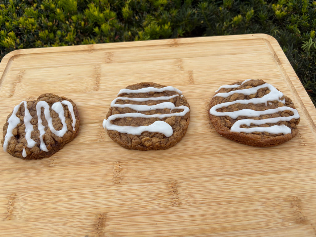 Gingerbread Iced Oatmeal Cookie